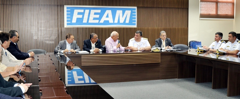 Marinha apresenta oportunidade de negócios para a indústria em reunião na Fieam