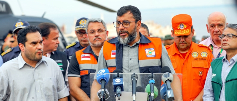 Governador Wilson Lima solicita reforço ao Governo Federal para combater focos de queimadas