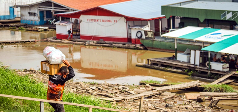 Aliança Amazônia Clima entrega mais de 1,2 mil cestas básicas e 13,8 mil litros de água para famílias afetadas pela estiagem