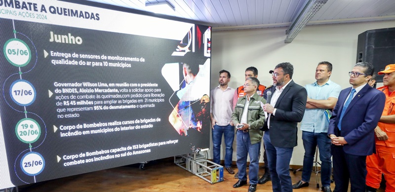 Governo do Amazonas anuncia ampliação do efetivo para combate às queimadas no Sul do Estado