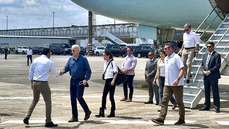 Em visita histórica ao Amazonas, governador Wilson Lima recepciona presidente dos Estados Unidos, Joe Biden 