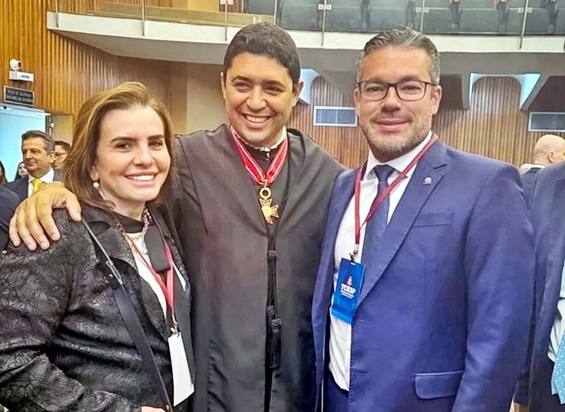 Presidente e corregedor do TCE-AM participam da posse do novo conselheiro do TCE de São Paulo